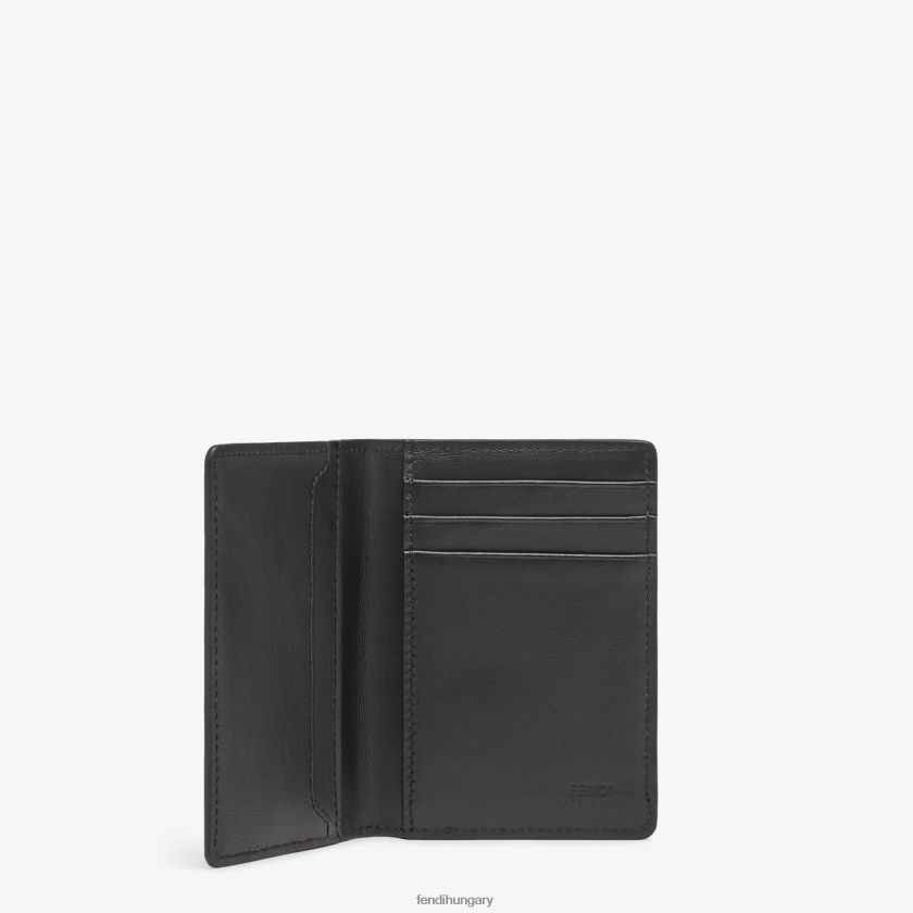 Fendi férfiak szövet kártyatartó 2H0H8Z2627 kiegészítők szürke