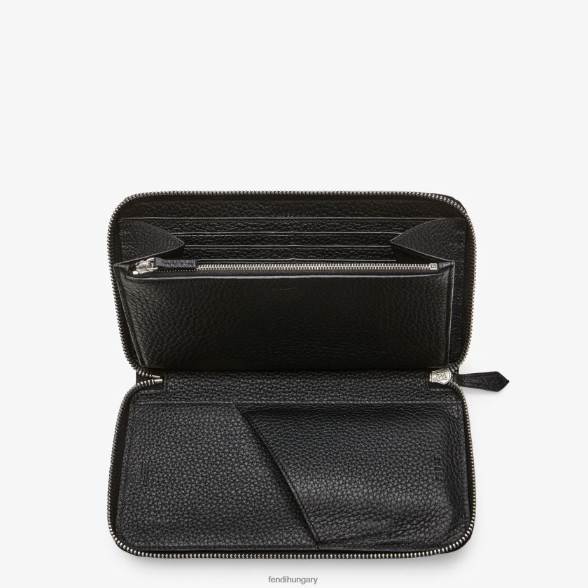 Fendi férfiak aligátor pénztárca 2H0H8Z2672 kiegészítők fekete