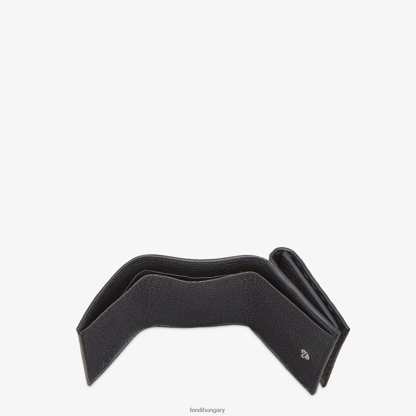 Fendi férfiak bőr háromszoros pénztárca 2H0H8Z2601 kiegészítők fekete