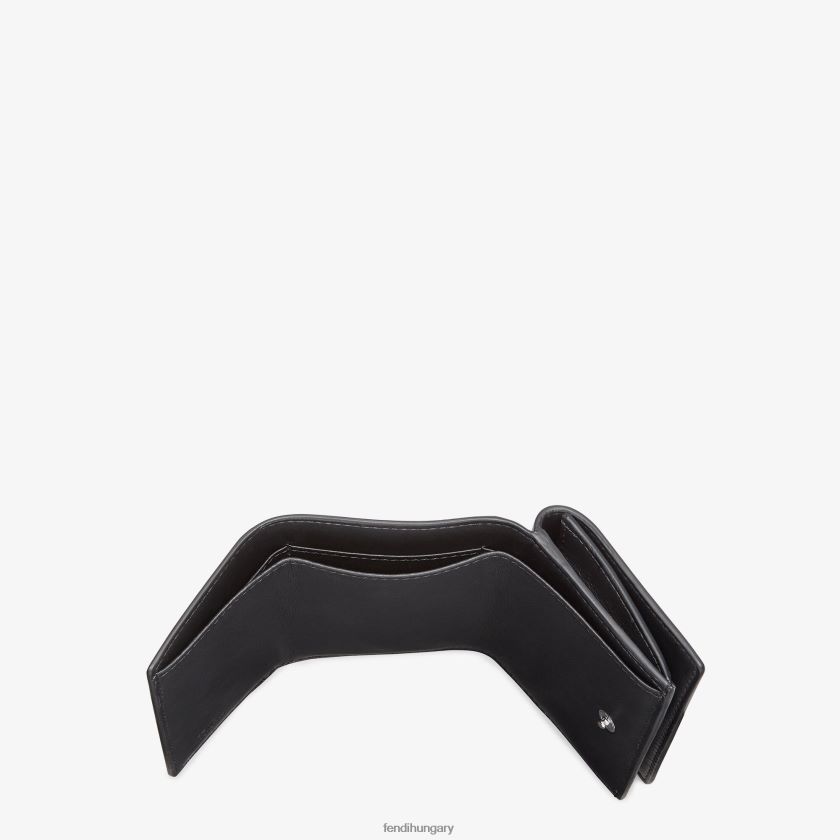 Fendi férfiak bőr háromszoros pénztárca 2H0H8Z2658 kiegészítők fekete
