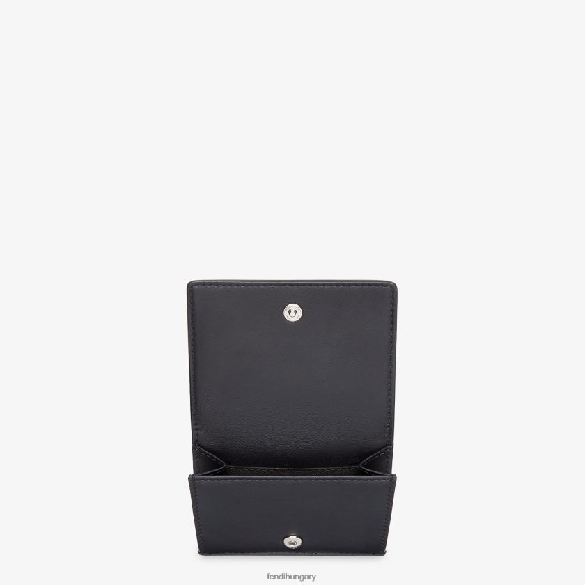Fendi férfiak bőr háromszoros pénztárca 2H0H8Z2658 kiegészítők fekete