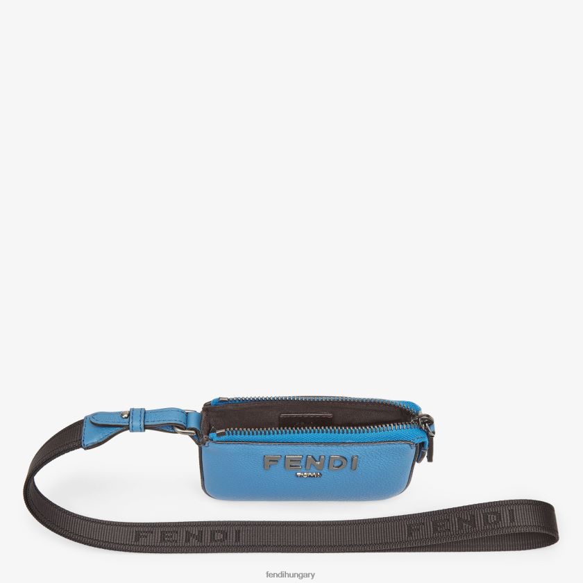 Fendi férfiak bőr érme pénztárca 2H0H8Z2616 kiegészítők világoskék