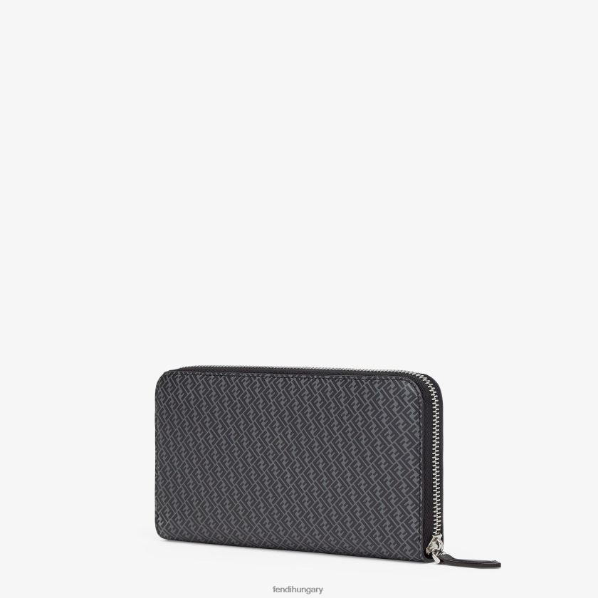 Fendi férfiak cipzáras bőr pénztárca 2H0H8Z2660 kiegészítők fekete