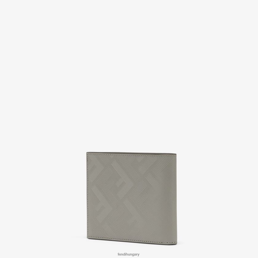 Fendi férfiak galambbőr, kettéhajtható pénztárca 2H0H8Z2581 kiegészítők szürke