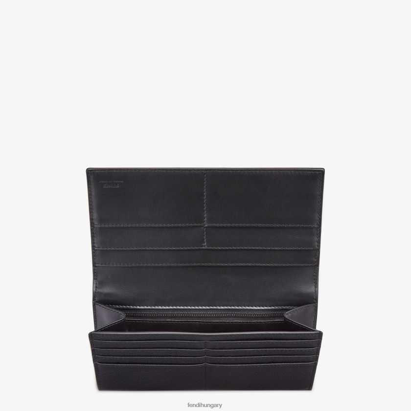 Fendi férfiak márkás bőr pénztárca 2H0H8Z2610 kiegészítők fekete