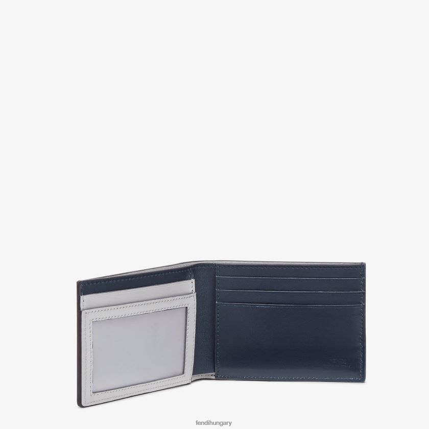 Fendi férfiak árnyék amerikai dolláros bőr, kétfelé hajtható pénztárca 2H0H8Z2606 kiegészítők sokszínű