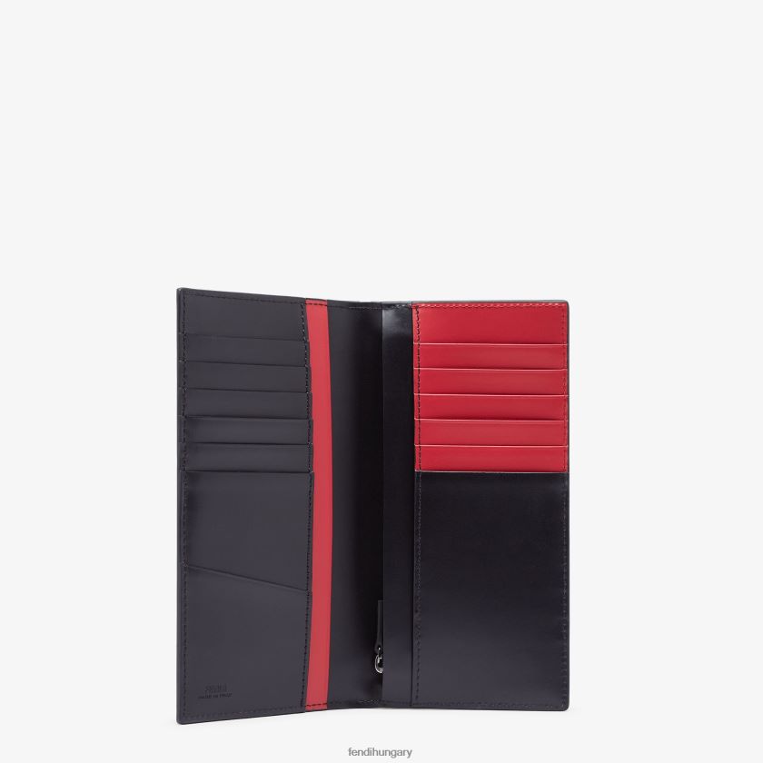 Fendi férfiak árnyékos bőr pénztárca 2H0H8Z2638 kiegészítők fekete