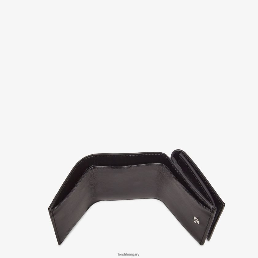 Fendi férfiak szövet háromszoros pénztárca 2H0H8Z2625 kiegészítők fekete