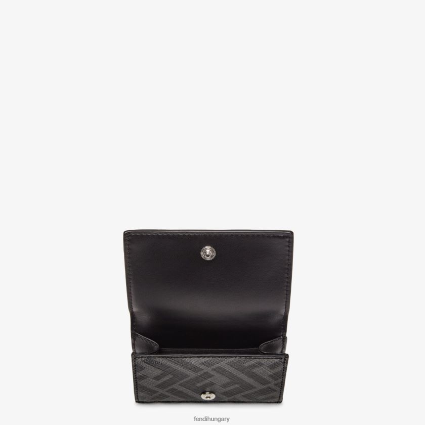 Fendi férfiak szövet háromszoros pénztárca 2H0H8Z2625 kiegészítők fekete