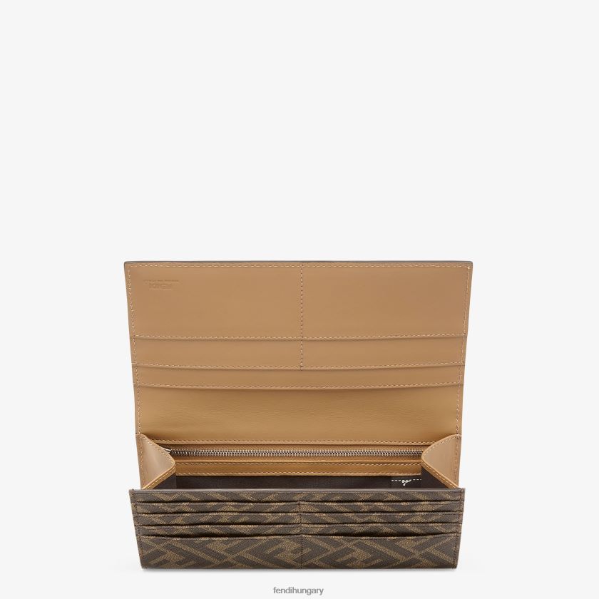 Fendi férfiak szövet pénztárca 2H0H8Z2587 kiegészítők barna
