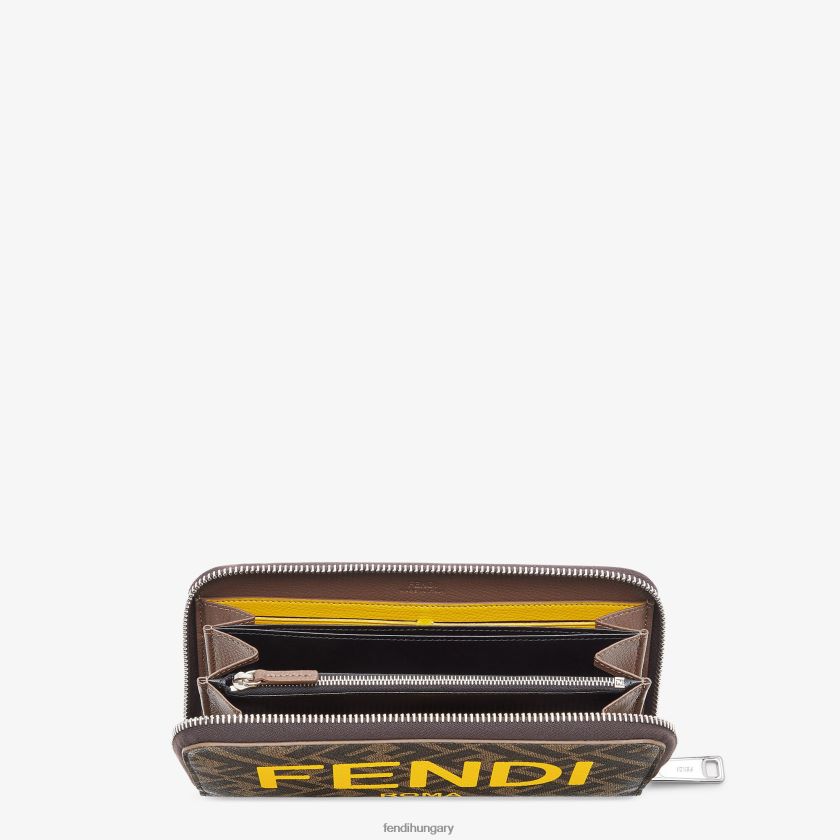Fendi férfiak szövet pénztárca 2H0H8Z2593 kiegészítők barna