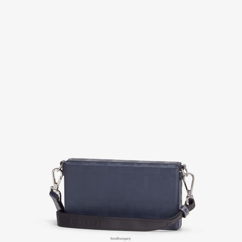 Fendi férfiak bagett puha csomagtartós bőrtáska 2H0H8Z2618 kiegészítők kék