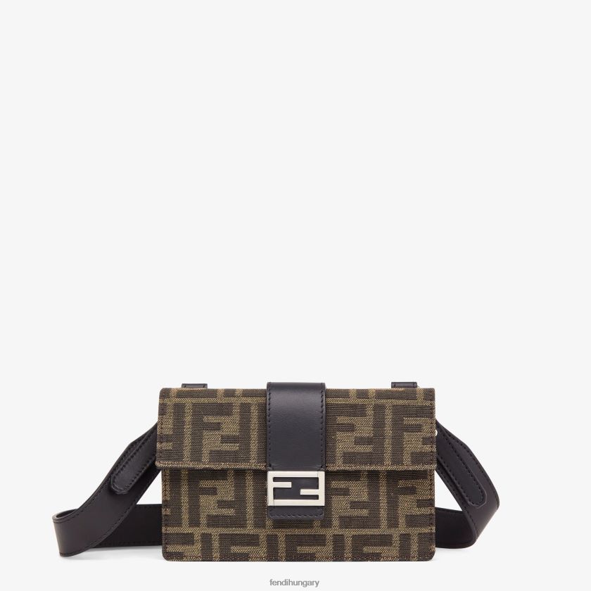 Fendi férfiak ff jacquard szövettáska 2H0H8Z2619 kiegészítők barna