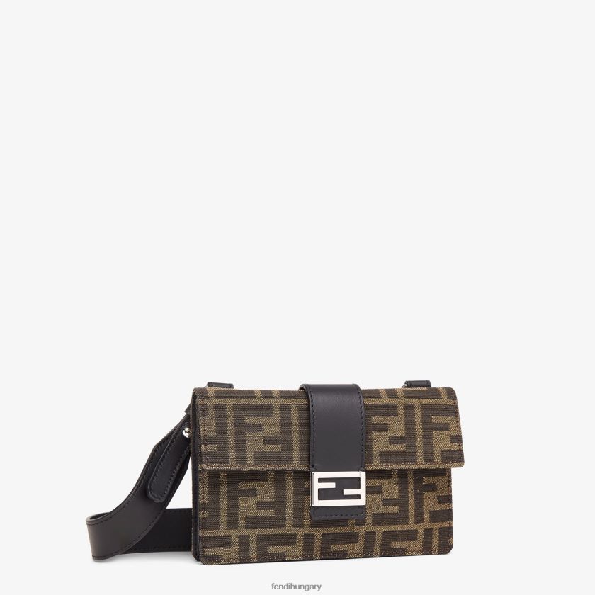 Fendi férfiak ff jacquard szövettáska 2H0H8Z2619 kiegészítők barna