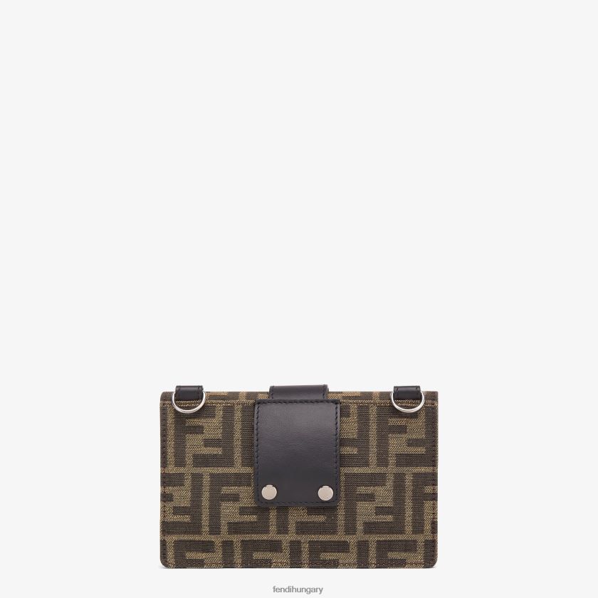 Fendi férfiak ff jacquard szövettáska 2H0H8Z2619 kiegészítők barna