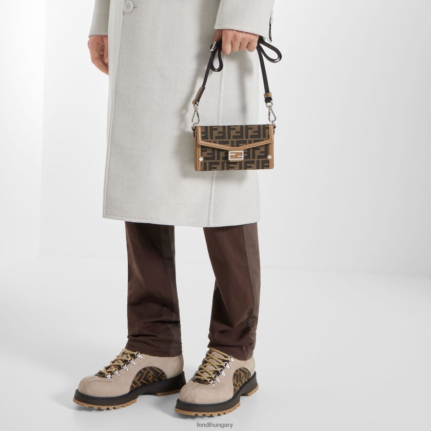 Fendi férfiak ff szövettáska 2H0H8Z2586 kiegészítők barna