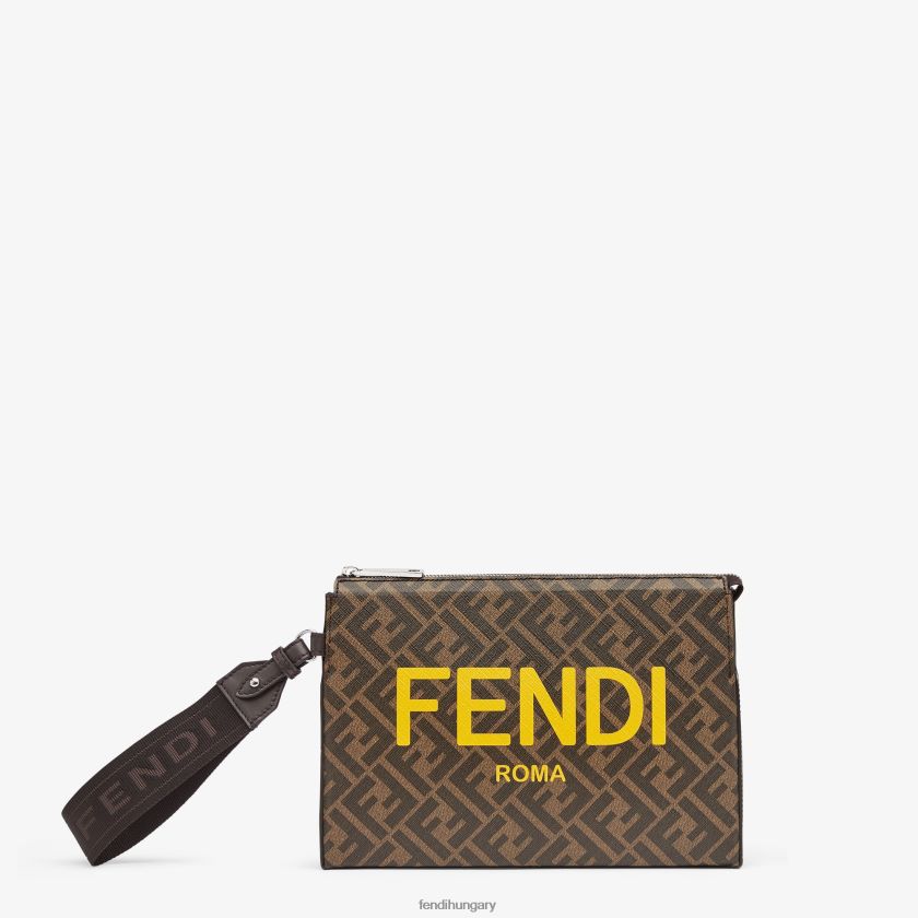 Fendi férfiak ff szövettasak 2H0H8Z2636 kiegészítők barna