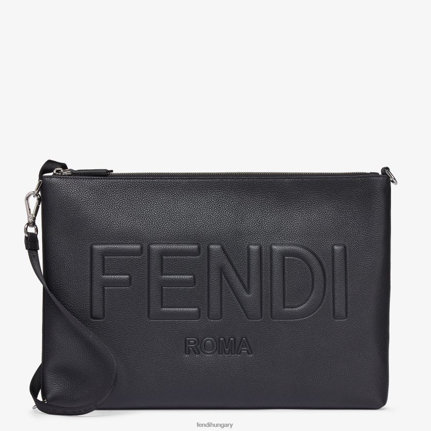 Fendi férfiak signature PC tok bőr tok 2H0H8Z1878 kiegészítők fekete