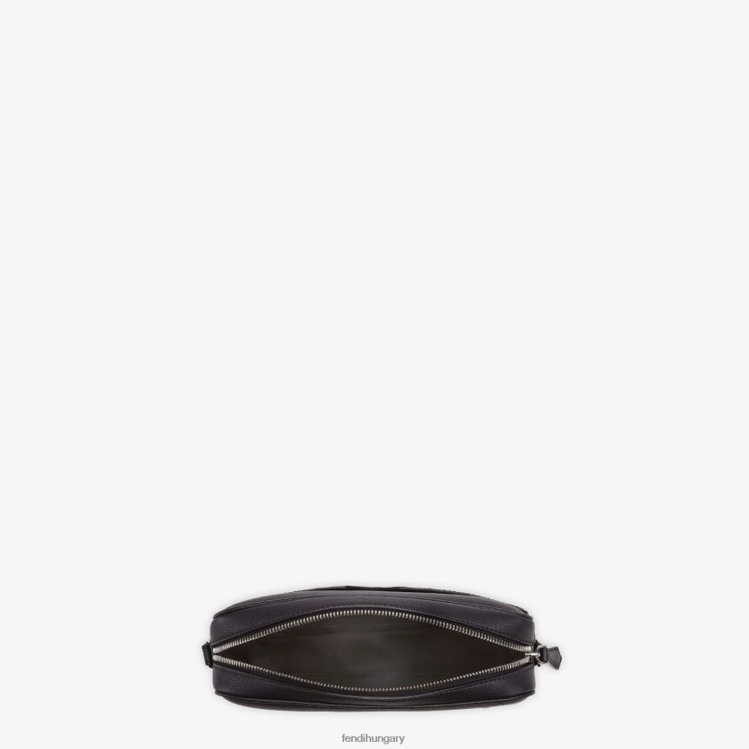 Fendi férfiak bőr fényképezőgép tok bőrtáska 2H0H8Z1839 kiegészítők fekete