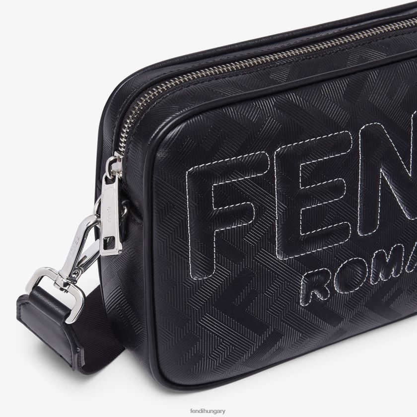 Fendi férfiak bőr ff print táska 2H0H8Z1811 kiegészítők fekete