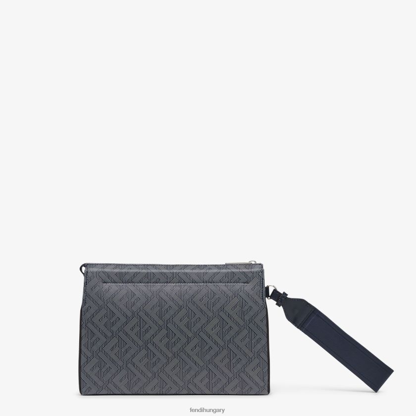 Fendi férfiak bőr kuplungtáska csíkos ff nyomattal 2H0H8Z1792 kiegészítők sokszínű