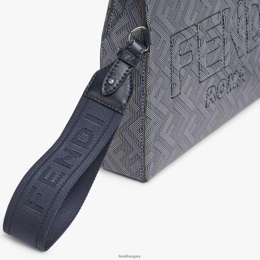 Fendi férfiak bőr kuplungtáska csíkos ff nyomattal 2H0H8Z1792 kiegészítők sokszínű