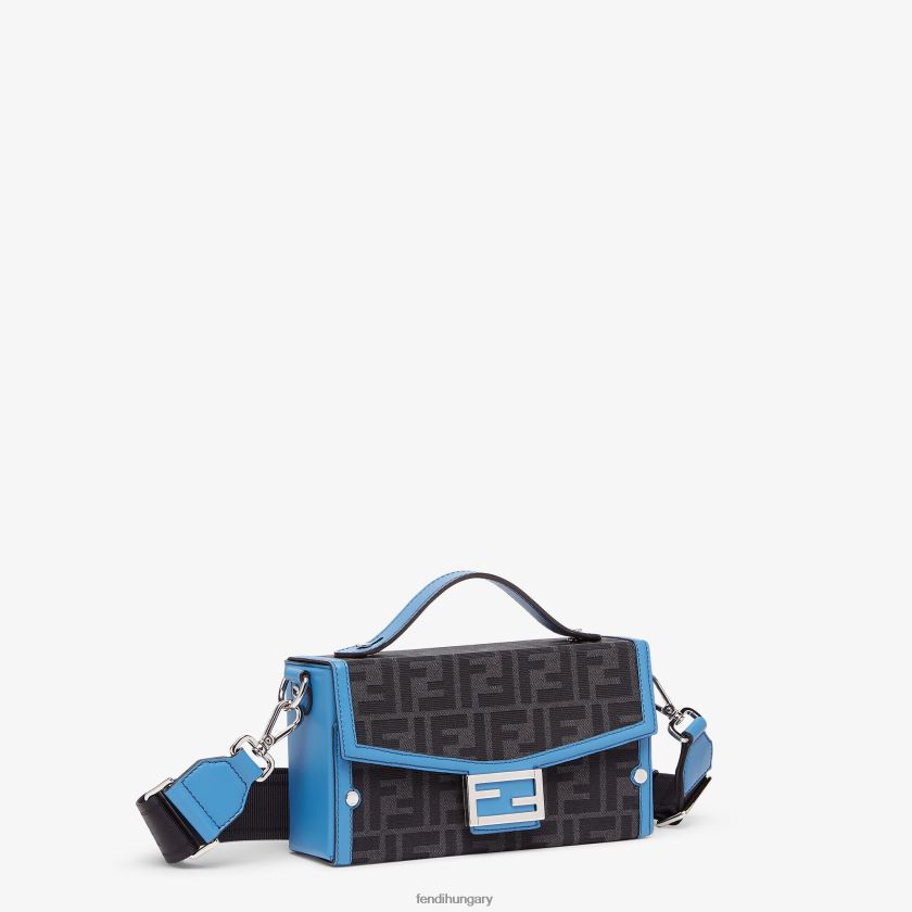 Fendi férfiak bőr és ff szövettáska 2H0H8Z1807 kiegészítők kék