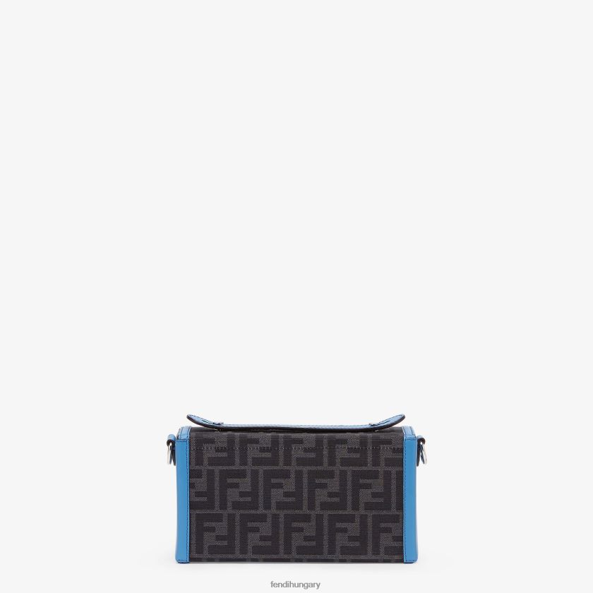 Fendi férfiak bőr és ff szövettáska 2H0H8Z1807 kiegészítők kék