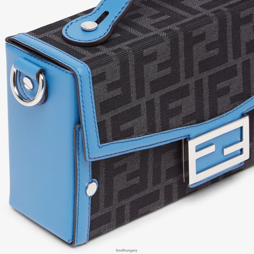 Fendi férfiak bőr és ff szövettáska 2H0H8Z1807 kiegészítők kék