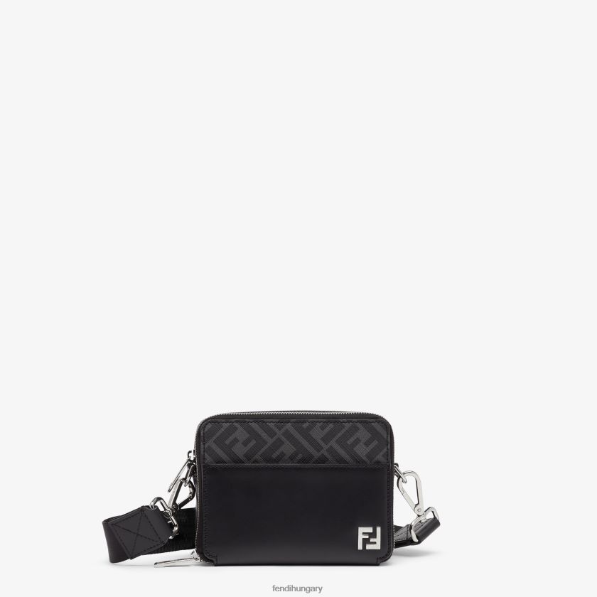 Fendi férfiak bőr és ff táska 2H0H8Z1813 kiegészítők fekete