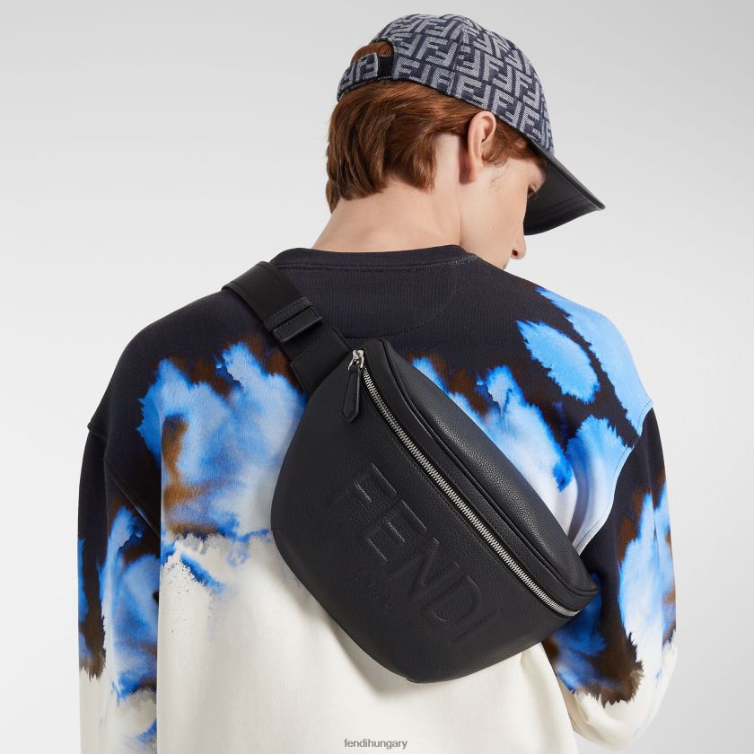 Fendi férfiak bőr övtáska 2H0H8Z1840 kiegészítők fekete