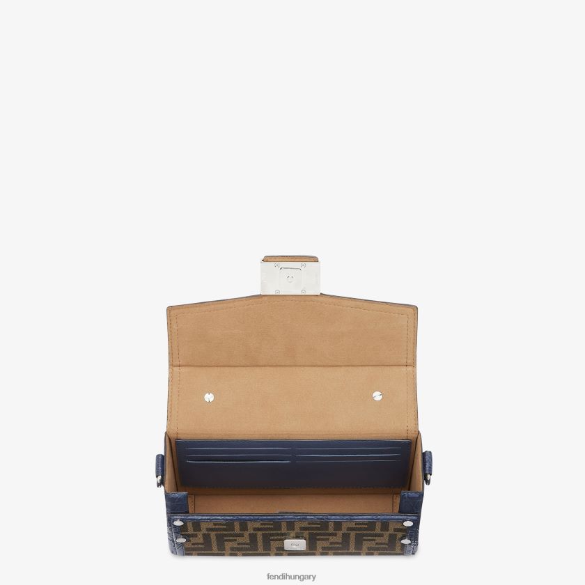 Fendi férfiak egzotikus ff szövettáska 2H0H8Z1880 kiegészítők barna