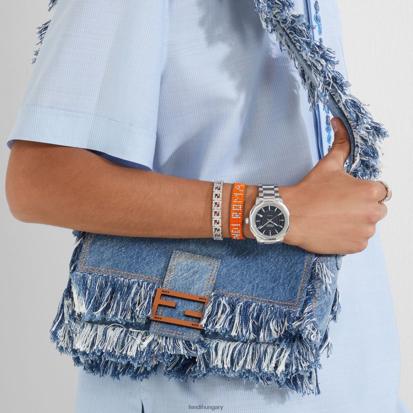 Fendi férfiak farmer táska rojtokkal 2H0H8Z1869 kiegészítők kék