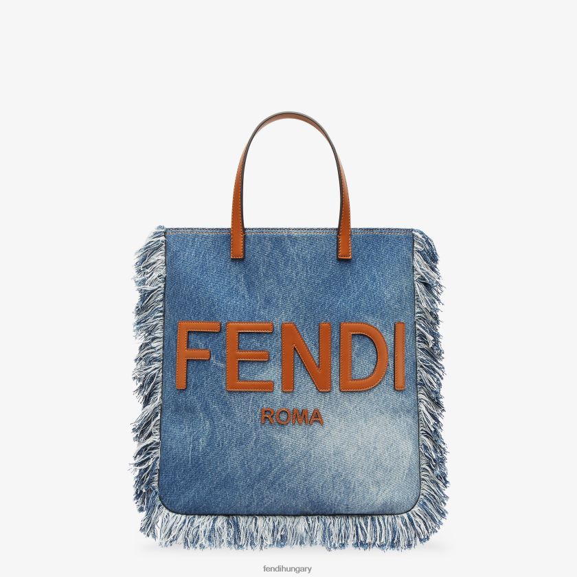 Fendi férfiak farmer táska rojtokkal 2H0H8Z1873 kiegészítők kék