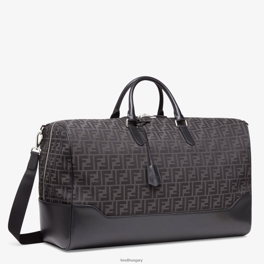 Fendi férfiak ff jacquard szövet nagy táska 2H0H8Z1845 kiegészítők szürke