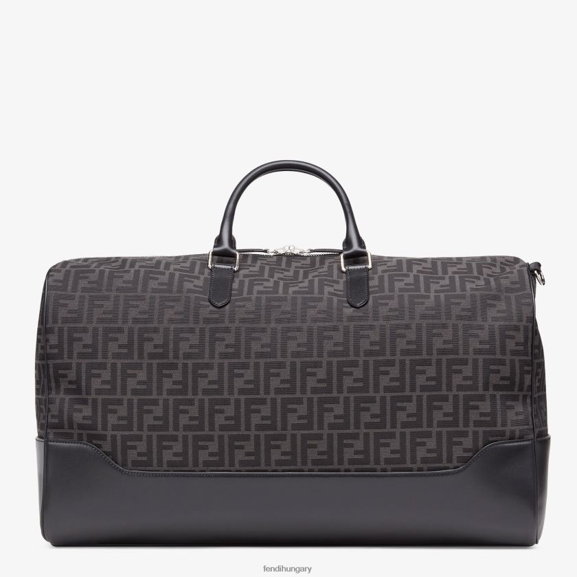 Fendi férfiak ff jacquard szövet nagy táska 2H0H8Z1845 kiegészítők szürke