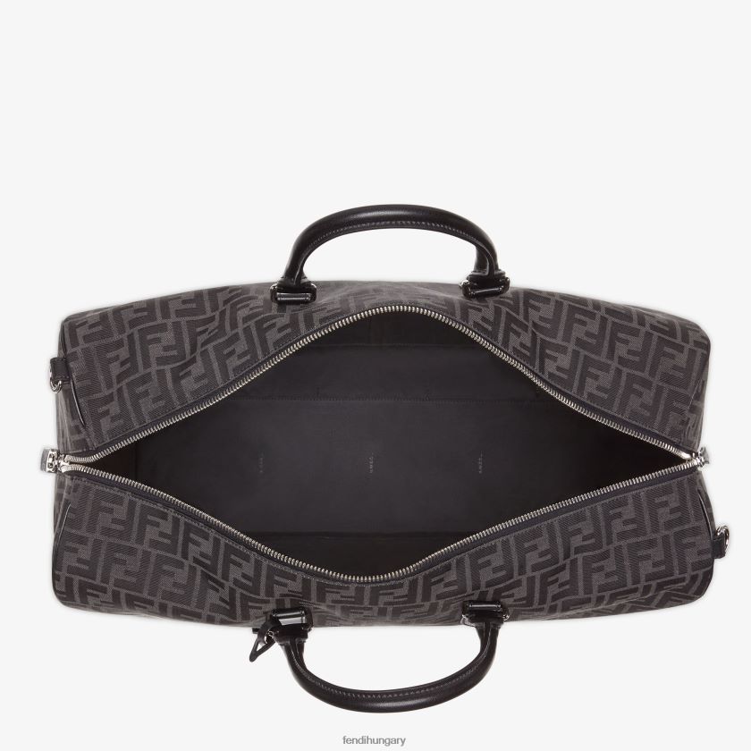 Fendi férfiak ff jacquard szövet nagy táska 2H0H8Z1845 kiegészítők szürke