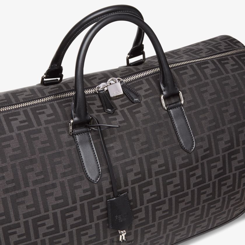 Fendi férfiak ff jacquard szövet nagy táska 2H0H8Z1845 kiegészítők szürke
