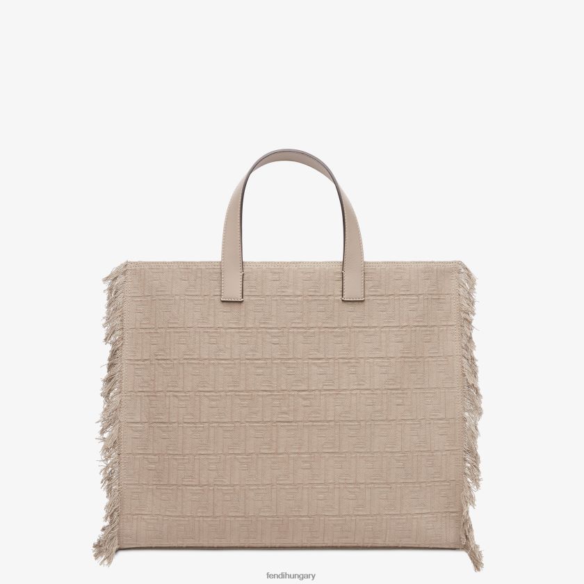 Fendi férfiak ff szövettáska rojtokkal 2H0H8Z1847 kiegészítők bézs