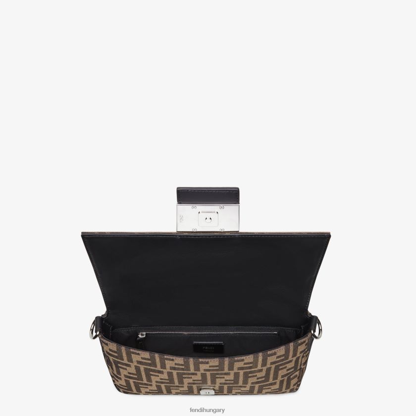 Fendi férfiak jacquard ff szövettáska 2H0H8Z1883 kiegészítők barna