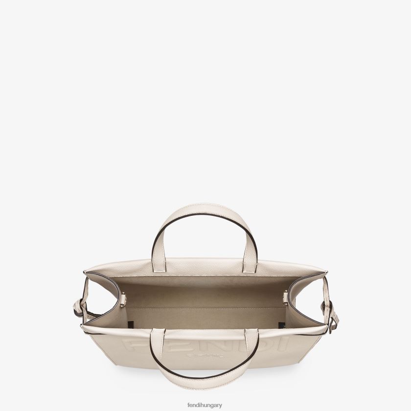 Fendi férfiak közepes go a vásárlói bőrtáska 2H0H8Z1870 kiegészítők bézs