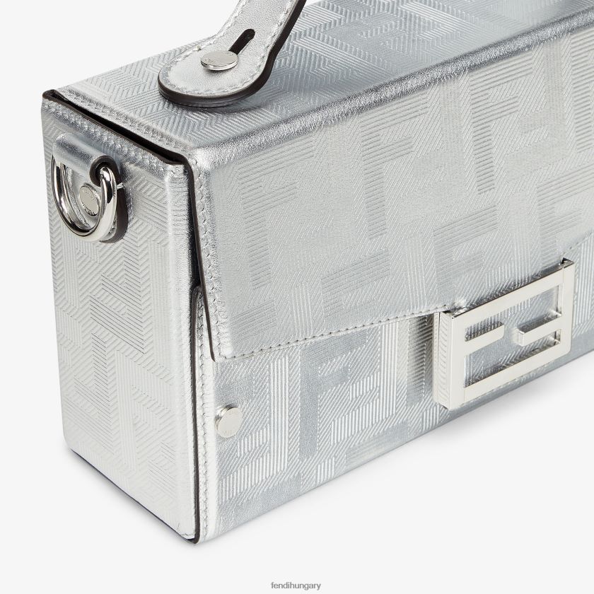 Fendi férfiak laminált bőr táska 2H0H8Z1815 kiegészítők ezüst