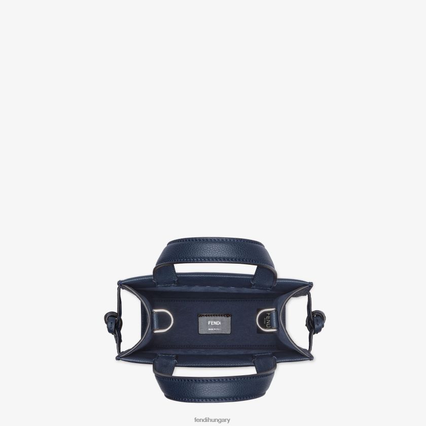 Fendi férfiak mini megy vásárlói bőrtáska 2H0H8Z1826 kiegészítők kék