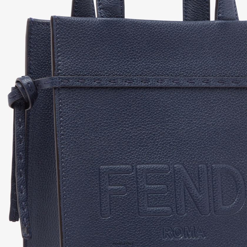 Fendi férfiak mini megy vásárlói bőrtáska 2H0H8Z1826 kiegészítők kék