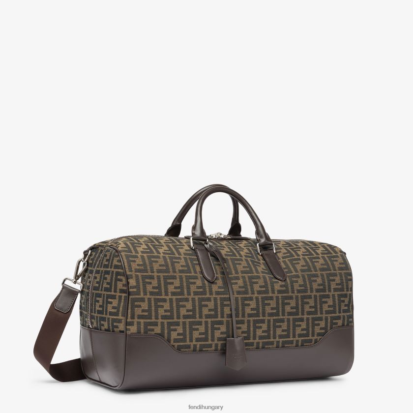 Fendi férfiak nagy ff szövettáska 2H0H8Z1846 kiegészítők barna