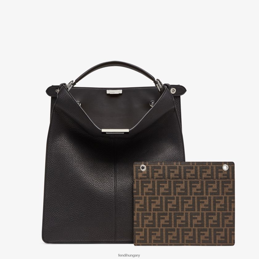 Fendi férfiak peekaboo iseeu bőrtáska 2H0H8Z1822 kiegészítők fekete