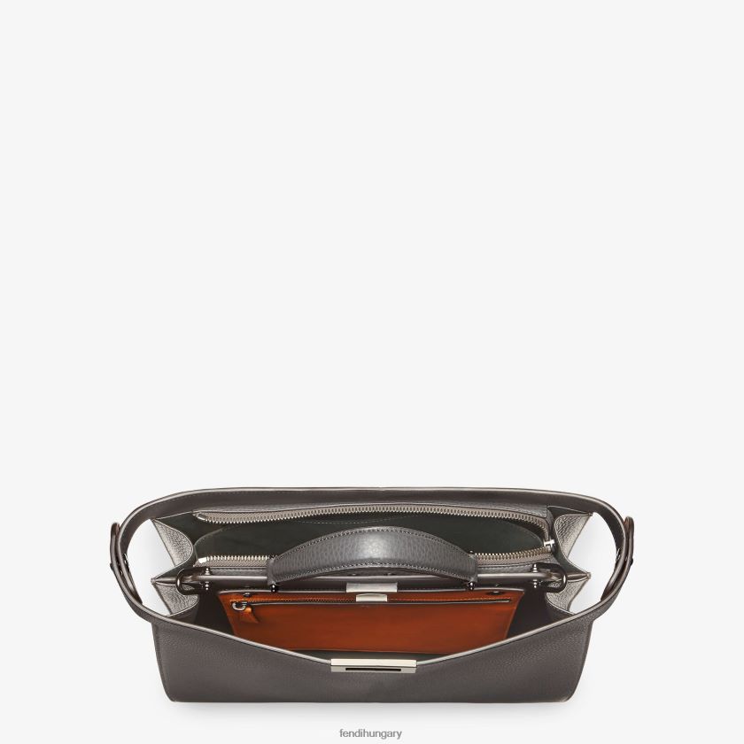 Fendi férfiak peekaboo iseeu közepes bőrtáska 2H0H8Z1816 kiegészítők szürke