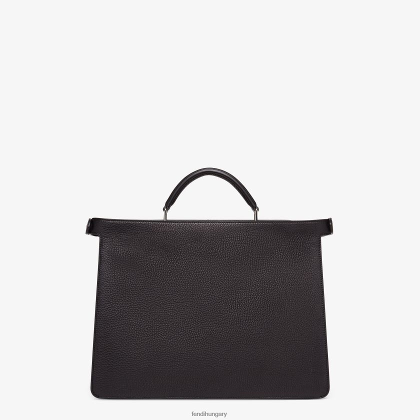 Fendi férfiak peekaboo iseeu közepes bőrtáska 2H0H8Z1817 kiegészítők fekete