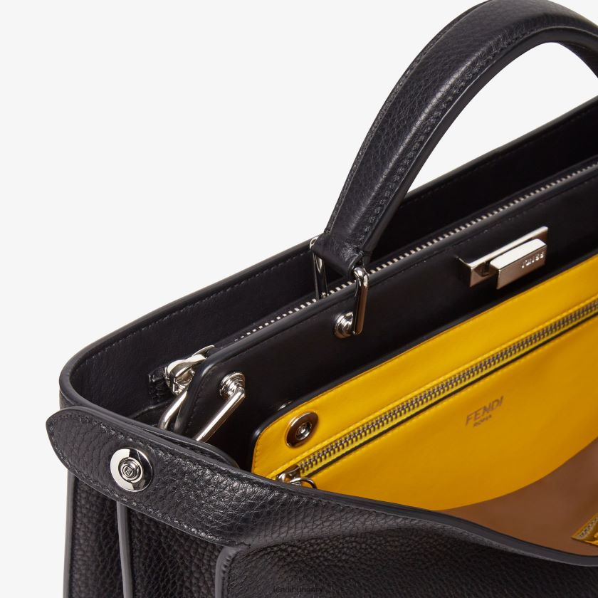 Fendi férfiak peekaboo iseeu közepes bőrtáska 2H0H8Z1817 kiegészítők fekete