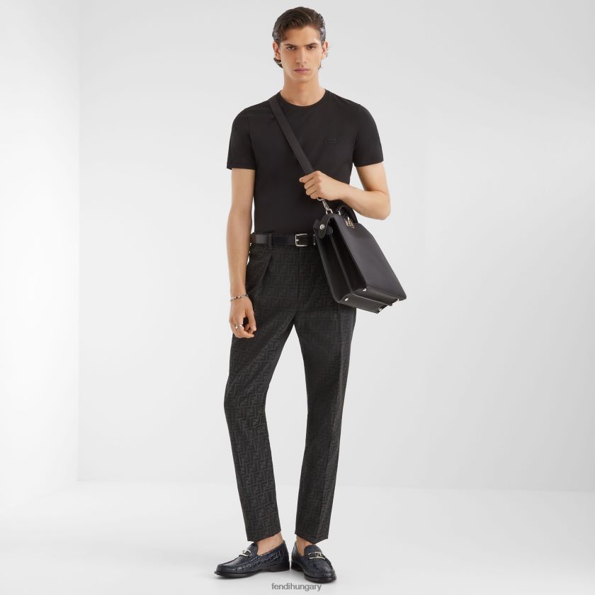 Fendi férfiak peekaboo iseeu közepes bőrtáska 2H0H8Z1817 kiegészítők fekete